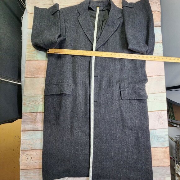 Vintage Croydmoor Cheviot Wool Mens Overcoat 3XL - Picture 4 of 10